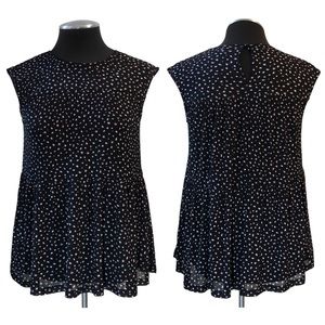 Juicy Couture - Multicolor Dot Print Sleeveless Tiered Tank - Small